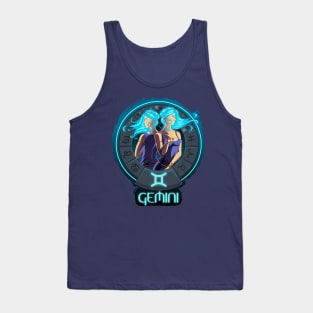 Beautiful Gemini Geek Zodiac Signs Horoscope Astrology Tank Top